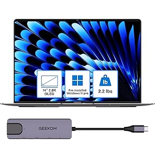 geekom geekbook x14 pro: ultra 9 oled power